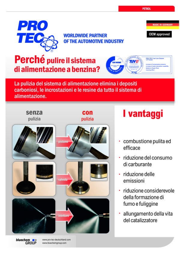 PRO-TEC Plakat DIN A2 Fuel System Cleaning