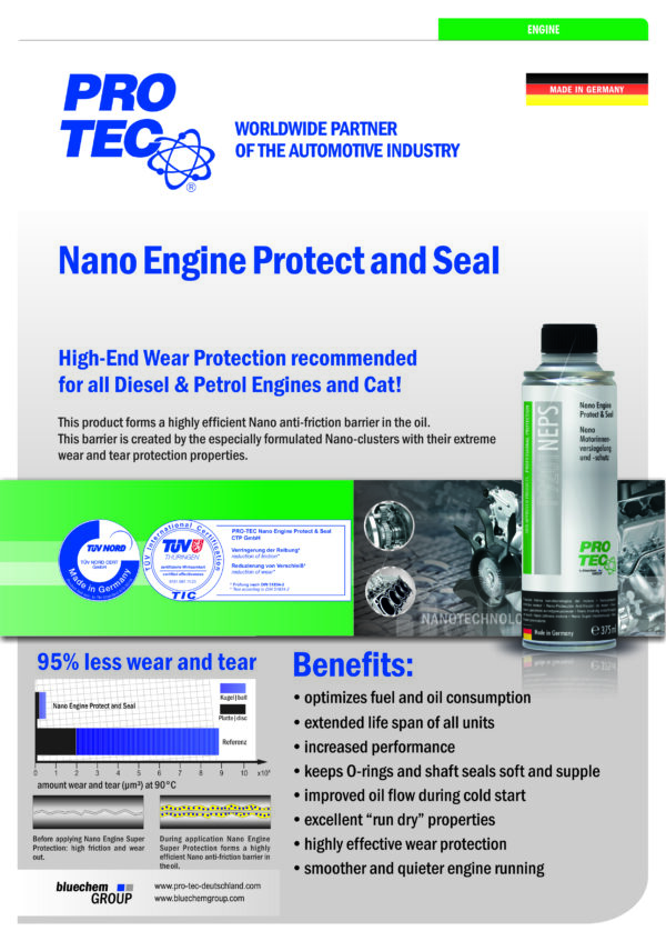PRO-TEC Poster DIN A2 Nano Engine Protect And Seal